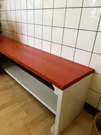 Houten bank buiten/binnen, Ophalen, Gebruikt, Rechte bank, Minder dan 150 cm