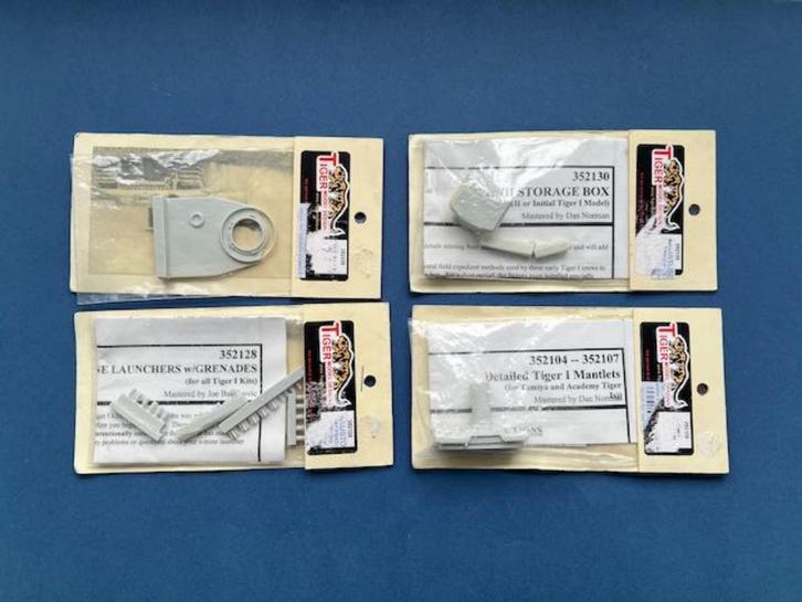 Kavel Resin 3x Tiger I sets 1/35 Tigermodeldesign | Lezen !, Hobby en Vrije tijd, Modelbouw | Auto's en Voertuigen, Nieuw, Tank