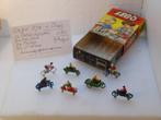 LEGO - 270 - 7 x Motor/Zijspan/Scooter/Fietser - +DOOSJE, Ophalen of Verzenden, Gebruikt, Bus of Vrachtwagen, Overige merken