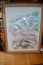 Grote litho Zee-land Marion van Nieuwpoort 21/75, Antiek en Kunst, Kunst | Litho's en Zeefdrukken, Ophalen