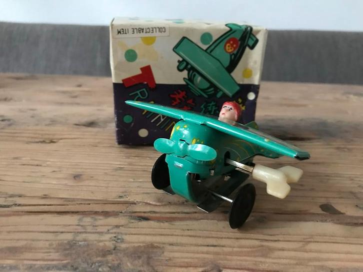 Vintage blikken Litho-oefenvliegtuig MS-011, Hobby en Vrije tijd, Modelbouw | Vliegtuigen en Helikopters, Nieuw, Vliegtuig, 1:72 tot 1:144