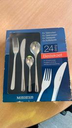 Bestel 24 delig, Huis en Inrichting, Keuken | Bestek, Ophalen of Verzenden, Zo goed als nieuw, Rvs of Chroom