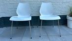 6 originele witte stoelen van Kartell type Maui, Huis en Inrichting, Stoelen, Twee, Wit, Zo goed als nieuw, Ophalen