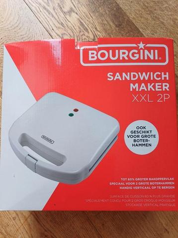 BOURGINI Sandwich Maker XXL wit - Toastie maker