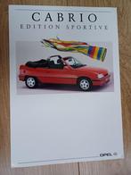 Opel Cabrio Edition Sportive leaflet uit 1992, Gelezen, Opel, Verzenden
