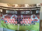 Ajax 94/95 Elftal Vlag 100x150 cm, Ophalen of Verzenden, Gebruikt