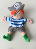 Knuffel handpop, poppenkastpop piraat / Hema, Ophalen of Verzenden, Zo goed als nieuw, Overige typen