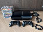 Sony PlayStation 3 (PS3) met games, Spelcomputers en Games, Spelcomputers | Sony PlayStation 3, Met games, Phat, Met 2 controllers