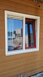 Partij kunststof raam raamkozijn kozijn dubbel glas ( 521 ), Doe-het-zelf en Verbouw, Ophalen, Kunststof, Gebruikt, Raamkozijn