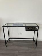 Ikea laptop glass table Vittsjo black, Huis en Inrichting, Tafels | Sidetables, Ophalen, Zo goed als nieuw, 25 tot 50 cm, Rechthoekig