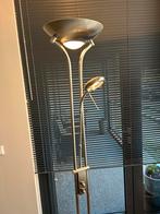 Staande lamp met leeslamp rvs, Huis en Inrichting, Lampen | Vloerlampen, Ophalen, Gebruikt, 150 tot 200 cm