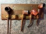 Vintage Pijpenrek met 4 Pijpen, Antiek en Kunst, Ophalen of Verzenden