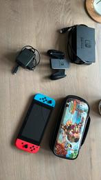 Nintendo Switch met opberghoes en oplader en dock, Ophalen of Verzenden, Zo goed als nieuw, Switch Original