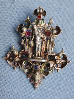 Antieke broche in zilver in renaissance stijl - ca. 1800, Sieraden, Tassen en Uiterlijk, Antieke sieraden, Ophalen of Verzenden