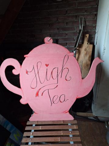 High Tea, reclamebord, groot beschikbaar voor biedingen