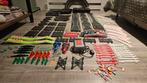 Scalextric racebaan  3 auto's. 100 baandelen en onderdelen, Overige merken, Racebaan, Zelf te bouwen, Ophalen of Verzenden