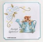 3D Kaart Verjaardag 6  Kat in gieter, Hobby en Vrije tijd, Kaarten | Zelfgemaakt, Ophalen of Verzenden, Nieuw, Overige thema's