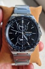 Seiko Spirit alarm solar chronograaf SPBJ025 horloge saffier, Sieraden, Tassen en Uiterlijk, Horloges | Heren, Gebruikt, Staal