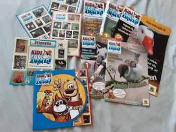 Kids for Animals stickers, info bladen, dierenbescherming.