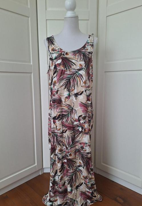 Geisha nieuwe mouwloze print maxi jurk, maat 2XL 44 = XL, Kleding | Dames, Jurken, Nieuw, Maat 46/48 (XL) of groter, Beige, Onder de knie