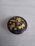 Damascene broche vintage, Ophalen of Verzenden, Zo goed als nieuw, Zwart