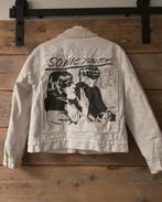 Pull & Bear Spijkerjack “Sonic Youth” maat, Kleding | Dames, Verzenden, Beige, Zo goed als nieuw, Maat 36 (S)