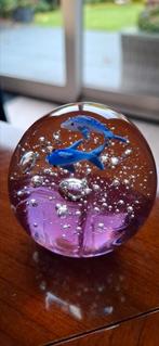 2 Mooie glazen press papiers met dolfijnen, Ophalen of Verzenden, Zo goed als nieuw