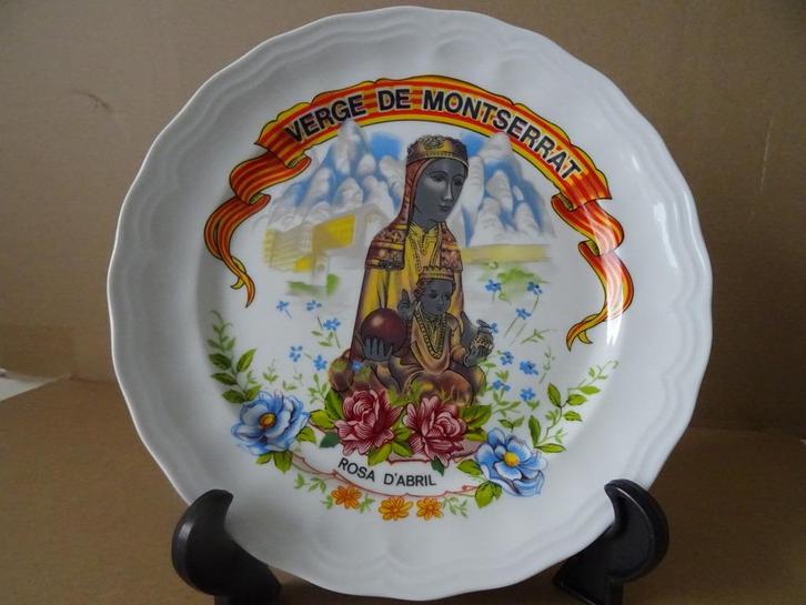 Bord Verge de Montserrat bord Zwarte Madonna van Montserrat, Verzamelen, Religie, Zo goed als nieuw, Christendom | Katholiek, Overige typen
