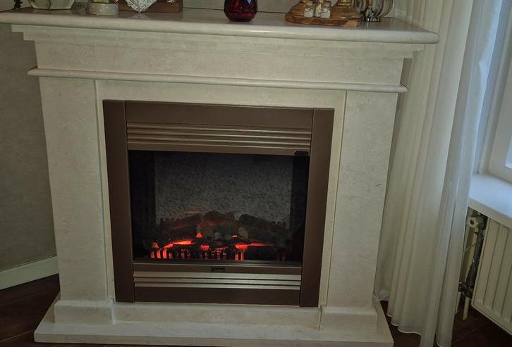 Faber Narvik Bronze Elektrische Haard, Huis en Inrichting, Haarden, Gebruikt, Elektrische haard, Ophalen