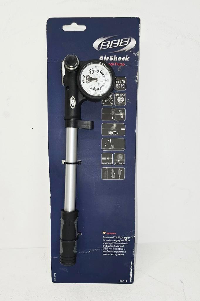 Nieuwe BBB Airshock fietspomp, Fietsen en Brommers, Fietsaccessoires | Fietspompen, Nieuw, Drukmeter, Ophalen of Verzenden