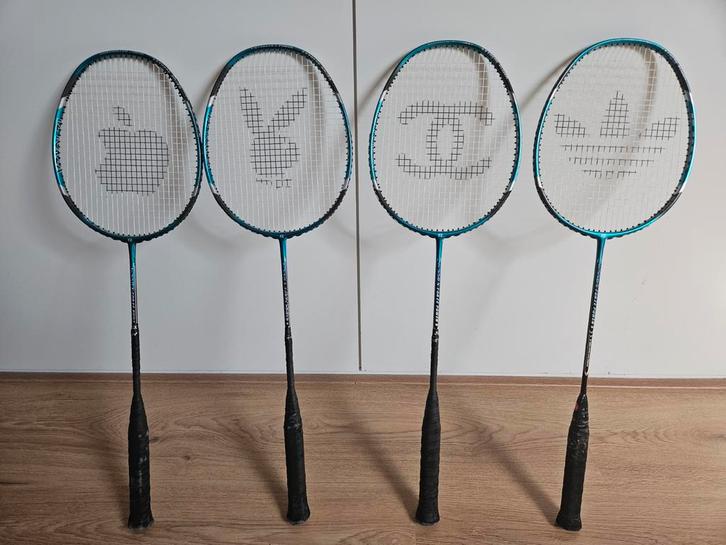 4x FZ Forza Badminton Rackets, Sport en Fitness, Badminton, Gebruikt, Racket(s), Ophalen of Verzenden