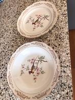 2 antieke Franse schalen van GIEN ( puntgaaf), Antiek en Kunst, Ophalen of Verzenden