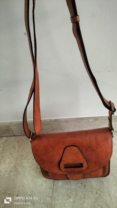 Leren damestas - Marokkaans - Licht bruin - Nieuw, Sieraden, Tassen en Uiterlijk, Tassen | Damestassen, Nieuw, Schoudertasje, Bruin