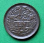 Mooie halve cent 1936., Verzenden, Koningin Wilhelmina, Overige waardes, Losse munt