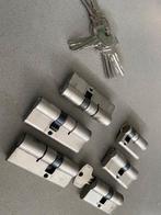 6 cilindersloten, Doe-het-zelf en Verbouw, Ophalen, Gebruikt, Rvs, Slot