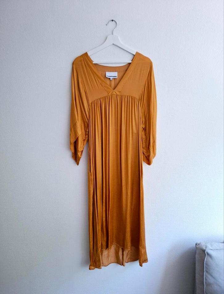 Sea me Happy Mahe Jurk - One Size, Kleding | Dames, Jurken, Gedragen, Maat 38/40 (M), Geel, Onder de knie, Ophalen of Verzenden