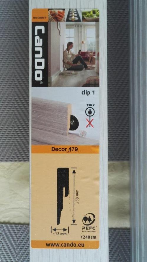 Cando plinten decor 479. 17 stuks a 240cm, Huis en Inrichting, Stoffering | Vloerbedekking, Nieuw, Laminaat, Ophalen