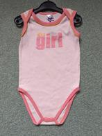 Roze romper zonder mouw ca. maat 74 it's a girl goede staat., Meisje, Gebruikt, Nacht- of Onderkleding, Verzenden