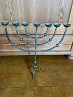 Grote 7 armige smeedijzeren menora 50 x 48 cm, Ophalen of Verzenden, Overige materialen