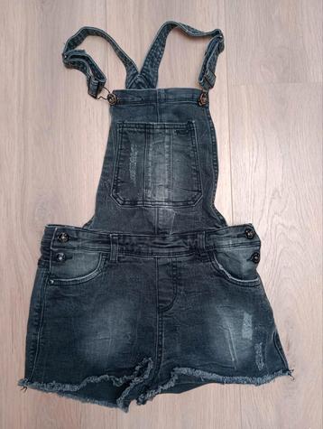 Jill Zwarte Spijkerstof Jumpsuit/Tuinbroek 146/152 beschikbaar voor biedingen