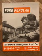 Ford Popular brochure 3/57, Verzenden, Zo goed als nieuw, Ford