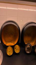 Windlichten. Kaarsenhouders, 25 tot 50 cm, Zwart, Ophalen of Verzenden, Zo goed als nieuw