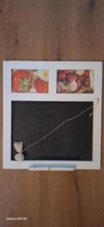 Krijtbord met fotolijstjes - Houten frame 40x37cm, Huis en Inrichting, Ophalen, Gebruikt