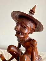 Balinees Houten beeld visser Bali Indonesië Indonesisch, Antiek en Kunst, Ophalen