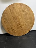 Tafelblad eiken rond, Huis en Inrichting, Tafels | Eettafels, Ophalen, Gebruikt, Vier personen, 100 tot 150 cm