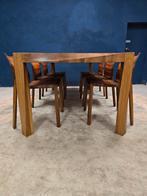 Artisan Torsio eettafel + Artisan stoelen 6x, Ophalen of Verzenden, Zo goed als nieuw