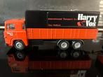 Tekno Scania 141 V8 Harry Vos conv combi, Hobby en Vrije tijd, Modelauto's | 1:50, Ophalen of Verzenden, Zo goed als nieuw, Bus of Vrachtwagen