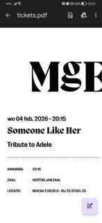 A tribute to Adele, someone like her, Tickets en Kaartjes, Twee personen, Juni