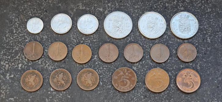 Oude munten Willem III, Wilhelmina en Juliana, Postzegels en Munten, Munten | Nederland, Losse munt, 1 cent, Koning Willem III