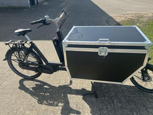 bakfiets met flightcase, Fietsen en Brommers, Elektrische fietsen, Nieuw, Overige merken, 51 tot 55 cm, 50 km per accu of meer